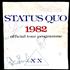 Status Quo 1982 XX - Autographed tour programme UK QUOTRXX771051