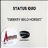 Status Quo Twenty Wild Horses CD-R acetate UK QUOCRTW146579