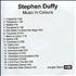 Stephen Tintin Duffy Music In Colours CD-R acetate UK STDCRMU304625