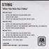 Sting After The Rain Has Fallen CD-R acetate UK STICRAF154328