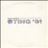 Sting Sting '91 Special Compilation CD album Japanese STICDST147192