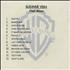 Suzanne Vega Final Mixes CD-R acetate US VEGCRFI195215