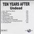 Ten Years After Undead CD-R acetate UK TYACRUN230995