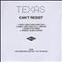 Texas Can't Resist CD-R acetate UK TEXCRCA378568