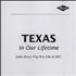 Texas In Our Lifetime CD-R acetate UK TEXCRIN365708