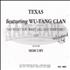 Texas Say What You Want - With Wu Tang Clan CD-R acetate UK TEXCRSA108611