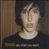Texas Say What You Want CD single UK TEXC5SA77406
