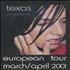 Texas The Greatest Hits European Tour 2001 - Tour Itinerary Itinerary UK TEXBKTH405032