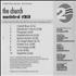 The Church Untitled #23 CD album US CHUCDUN476801