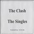 The Clash The Singles CD-R acetate US CSHCRTH440962