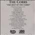 The Corrs Best Of The Corrs CD-R acetate US ORRCRBE489503