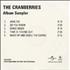 The Cranberries Wake Up And Smell The Coffee - Album Sampler CD-R acetate UK CRBCRWA194542
