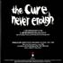 The Cure Never Enough CD single US CURC5NE01851