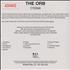 The Orb Cydonia CD album US ORBCDCY177206
