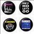 The Ramones Badge Set badge UK RAMBGBA338429