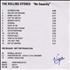 The Rolling Stones No Security CD-R acetate UK ROLCRNO142394