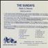 The Sundays Static & Silence CD album US SUNCDST234558