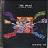 The Who Europe '97 Itinerary UK WHOITEU611998