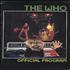 The Who It's Hard - Official Program tour programme UK WHOTRIT325537