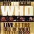 The Who Live At The Isle Of Wight Festival 1970 DVD UK WHODDLI378137