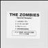 The Zombies Special Sampler CD-R acetate Japanese ZOMCRSP433830