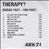 Therapy? Suicide Pact - You First CD-R acetate UK THPCRSU150523