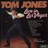 Tom Jones Live In Las Vegas - 1st vinyl LP UK TJOLPLI762861