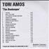 Tori Amos The Beekeeper CD-R acetate UK TORCRTH317698