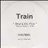 Train She's On Fire CD-R acetate UK