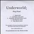 Underworld Ring Road CD-R acetate UK UDWCRRI439739