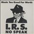 Various Artists I.R.S. No Speak CD album US VARCDIR475706
