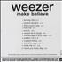 Weezer Make Believe CD-R acetate US WEECRMA332396