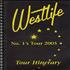Westlife No. 1's Tour 2005 - Tour Itinerary book UK WLIBKNO347760