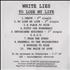 White Lies To Lose My Life CD-R acetate US WI4CRTO463322