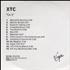 XTC Go 2 CD-R acetate UK XTCCRGO204975