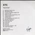 XTC Mummer CD-R acetate UK XTCCRMU204970