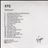 XTC Nosuch CD-R acetate UK XTCCRNO204971