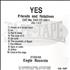 Yes Friends And Relatives - Disc 1 CD-R acetate UK YESCRFR116202