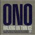 Yoko Ono Walking On Thin Ice CD single US ONOC5WA243636