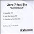 Zero 7 Somersault CD-R acetate UK ZERCRSO292443