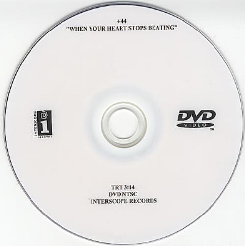 +44 When Your Heart Stops Beating promo DVD-R US A4-DRWH382136
