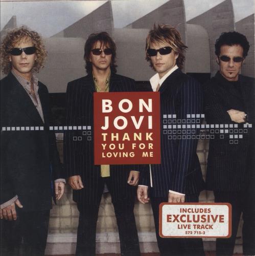 Bon Jovi Thank You For Loving Me Cd Single Cd5 5 German 572715 2 Mercury Ebay