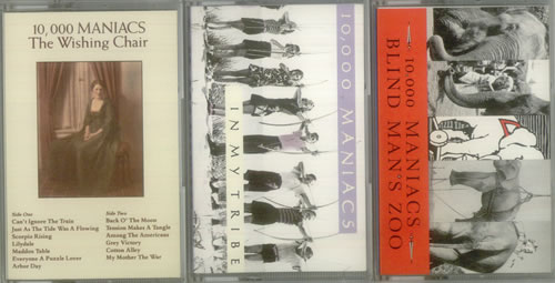 10,000 Maniacs Collection of 3 Cassette Albums cassette album UK 100CLCO549668
