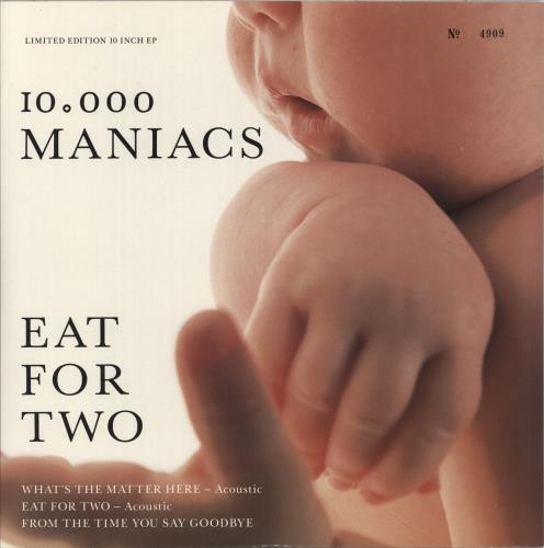 10,000 Maniacs Eat For Two 10" vinyl single (10 inch record) UK 10010EA44237