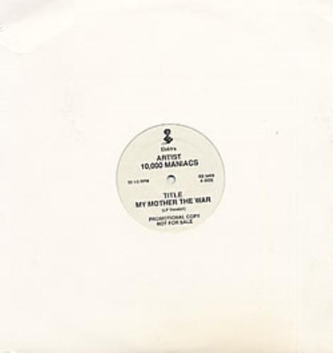 10,000 Maniacs My Mother The War 12" vinyl single (12 inch record / Maxi-single) US 10012MY57112