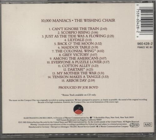 10,000 Maniacs The Wishing Chair CD album (CDLP) German 100CDTH137834