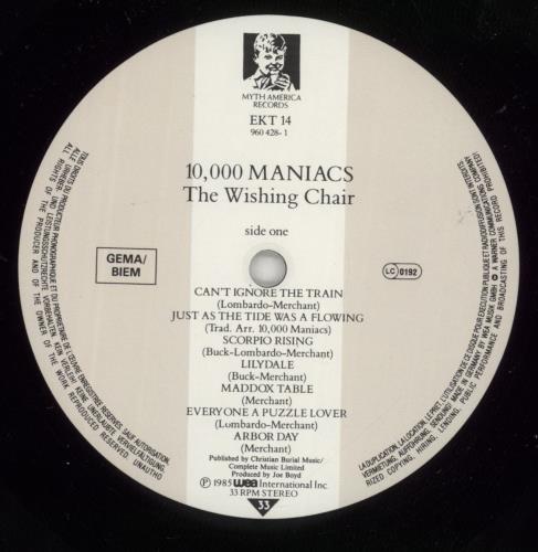 10,000 Maniacs The Wishing Chair vinyl LP album (LP record) UK 100LPTH203340