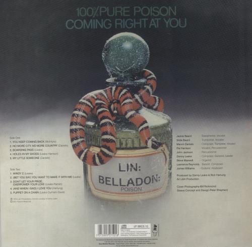 100% Pure Poison Coming Right At You vinyl LP album (LP record) UK 10PLPCO855067