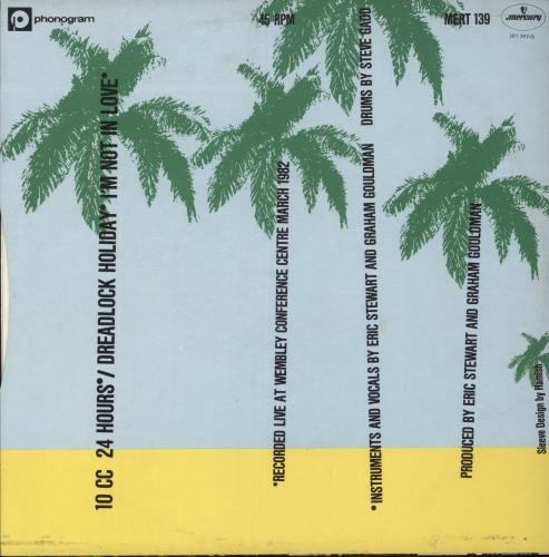 10cc 24 Hours 10" vinyl single (10 inch record) UK 10C10HO160527