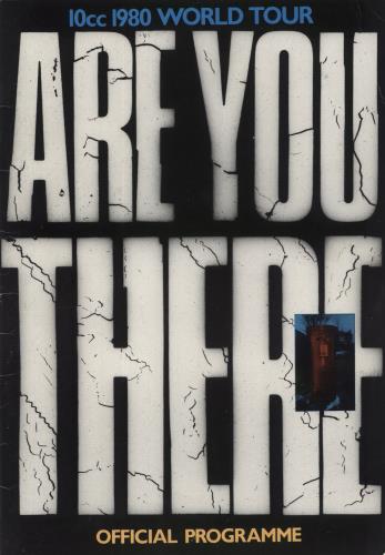 10cc Are You There - EX - Ticket Stub tour programme UK 10CTRAR836065